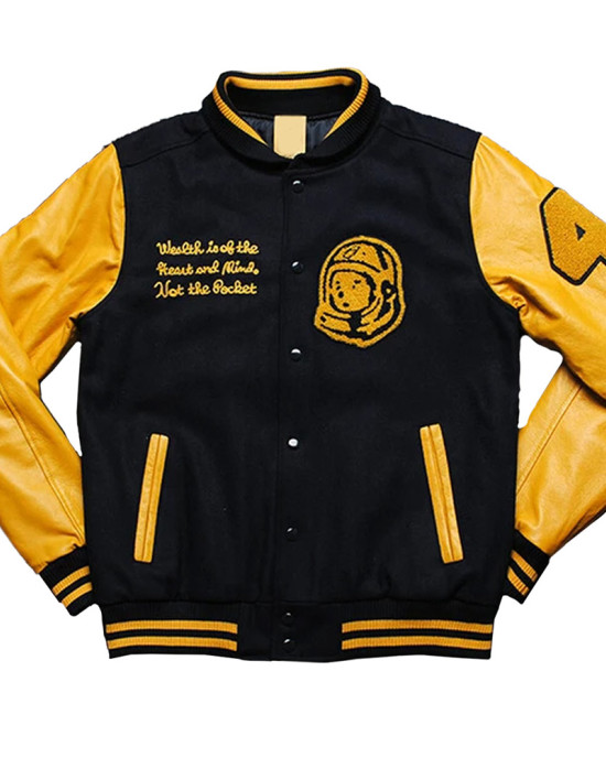 BBC Varsity Yellow and Black Jacket BBC Varsity Yellow and Black Jacket