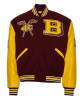 Bethune Cookman University Maroon and Gold Varsity Jacket