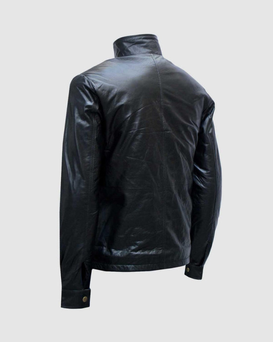 Biker Black Leather Jacket