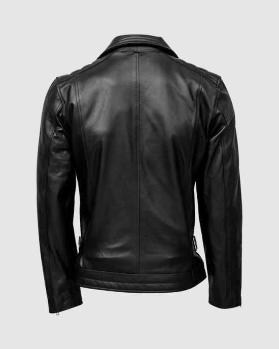 Biker Quilted Leather Jacket