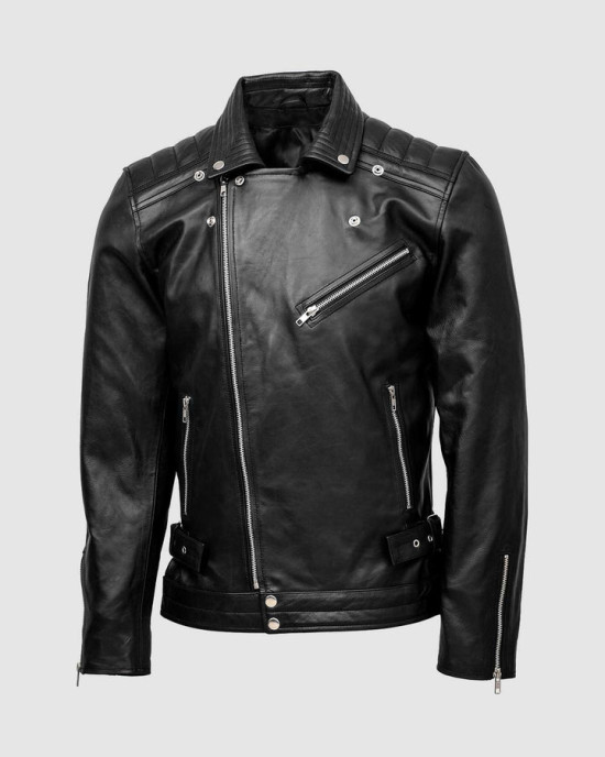 Biker Quilted Leather Jacket