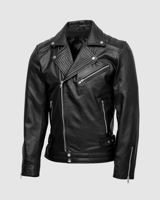 Biker Quilted Leather Jacket