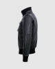 Black Bomber Leather Jacket