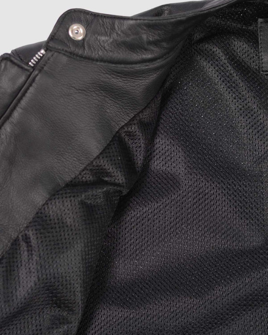 Black Cafe Racer Summer Jacket