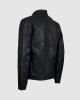 Black Leather Jacket with Hoodie Black Leather Jacket with Hoodie