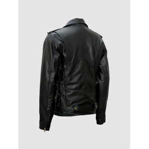 Black Motorcycle Leather Jacket