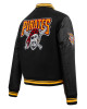 Black Pittsburgh Pirates Retro Classic Rib Varsity Jacket Black Pittsburgh Pirates Retro Classic Rib Varsity Jacket