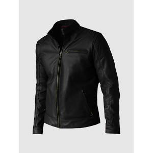Black Premium Leather Biker Jacket