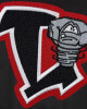 Black/Red Lansing Lugnuts Poly-Twill Full-Snap Jacket