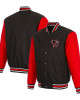 Black/Red Lansing Lugnuts Poly-Twill Full-Snap Jacket