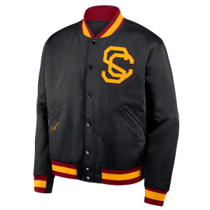 Black USC Trojans Legacy Bomber Jacket