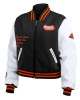 Black/White Cincinnati Bengals Varsity Full-Zip Jacket