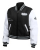 Black/White Las Vegas Raiders Varsity Full-Zip Jacket