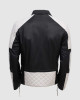 Black & White Leather Jacket for Men - Equitazione