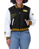Black/White Pittsburgh Steelers Varsity Full-Zip Jacket