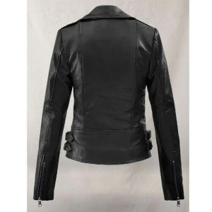 Black Widow Scarlett Johansson Motorcycle Leather Jacket