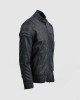 Blue Waxed Jacket with Red Shade