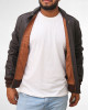 Bomber Black Leather Jacket