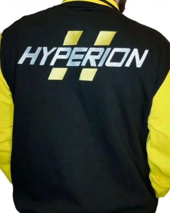 Borderlands Hyperion Black and Yellow Varsity Jacket