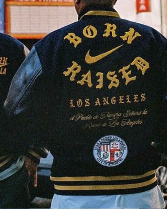 Born Raised Los Angeles Varsity Jacket