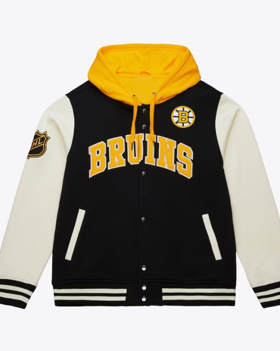 Boston Bruins Rinkside Varsity Fleece Jacket