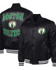 Boston Celtics Adaptive Bold Logo Varsity Satin Jacket