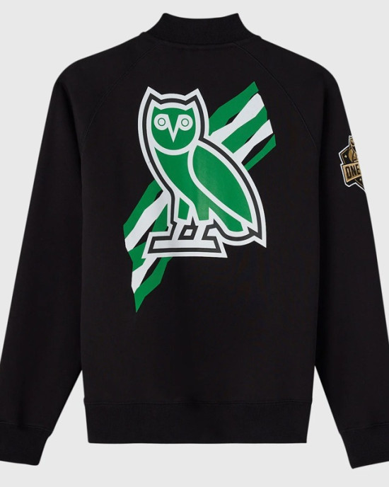 Boston Celtics Black Fleece Jacket – Owl Edition