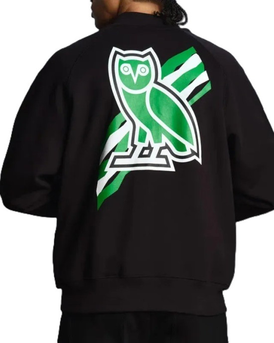 Boston Celtics Black Fleece Jacket – Owl Edition