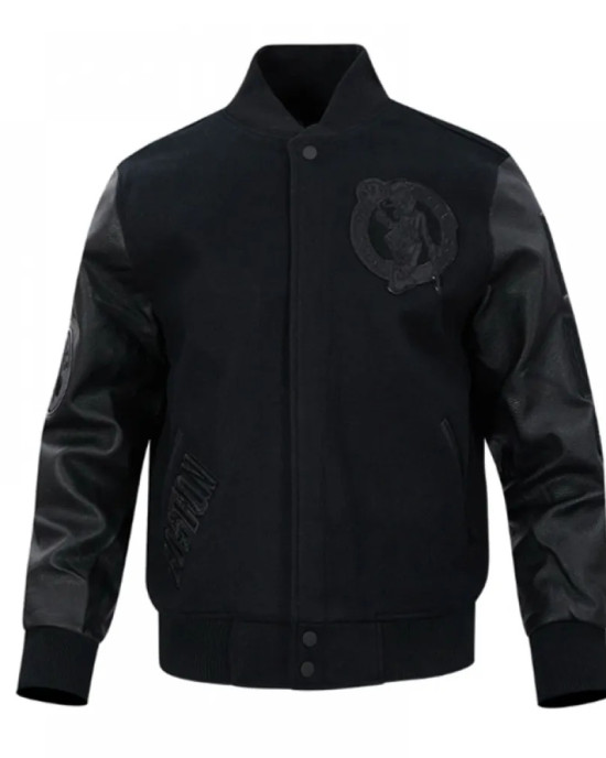 Boston Celtics Triple Varsity Wool/Leather Jacket