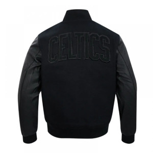 Boston Celtics Triple Varsity Wool/Leather Jacket