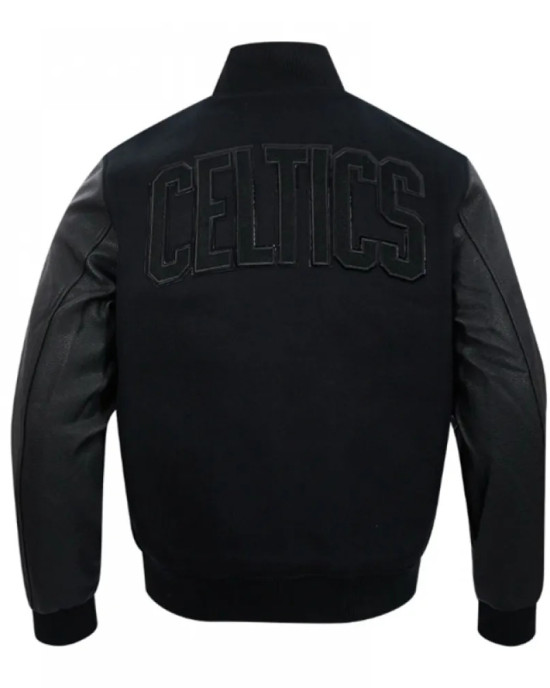 Boston Celtics Triple Varsity Wool/Leather Jacket