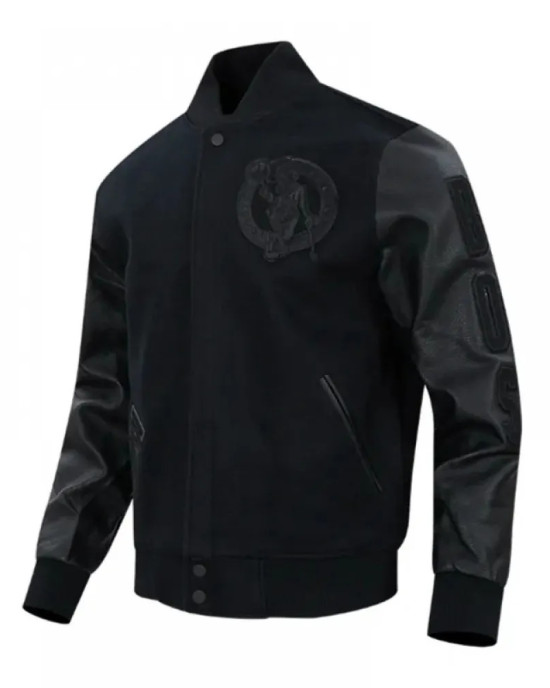 Boston Celtics Triple Varsity Wool/Leather Jacket