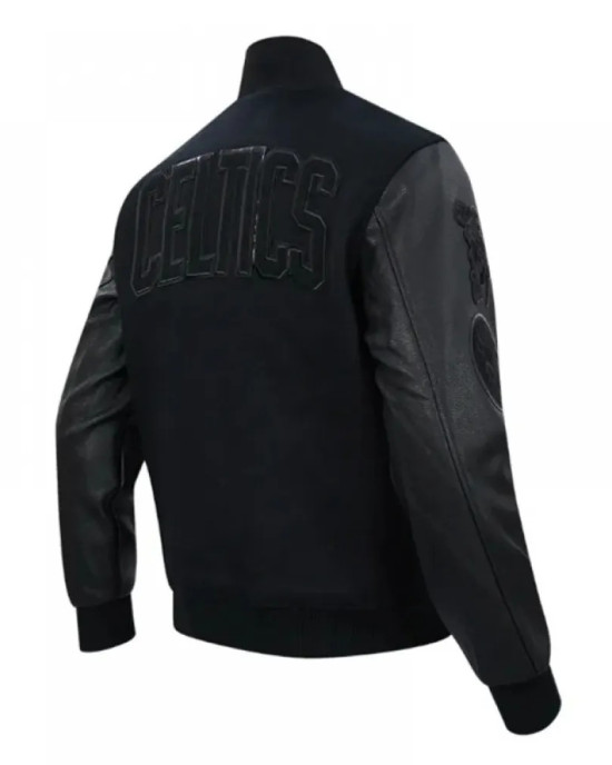 Boston Celtics Triple Varsity Wool/Leather Jacket