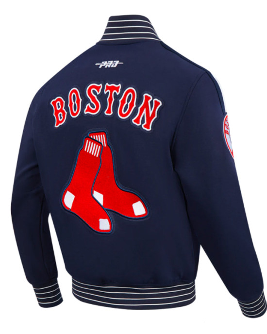 Boston Red Sox Current Logo Game Day Navy Jacket Boston Red Sox Current Logo Game Day Navy Jacket