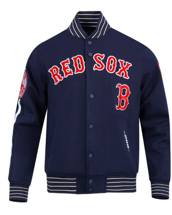 Boston Red Sox Current Logo Game Day Navy Jacket Boston Red Sox Current Logo Game Day Navy Jacket