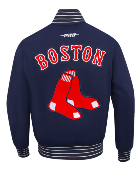 Boston Red Sox Current Logo Game Day Navy Jacket Boston Red Sox Current Logo Game Day Navy Jacket