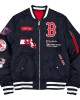 Boston Red Sox Full-Zip Navy Bomber Jacket