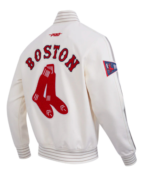 Boston Red Sox Logo Game Day Eggshell Jacket Boston Red Sox Logo Game Day Eggshell Jacket