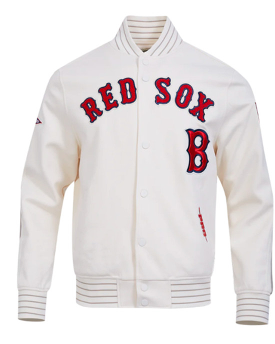 Boston Red Sox Logo Game Day Eggshell Jacket Boston Red Sox Logo Game Day Eggshell Jacket