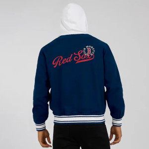 Boston Red Sox Navy Cotton Hooded Jacket