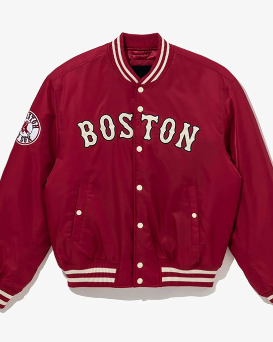 Boston Red Sox Red Cooperstown Satin Jacket