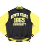 Bowie State Black and Gold Baseball Jacket Bowie State Black and Gold Baseball Jacket