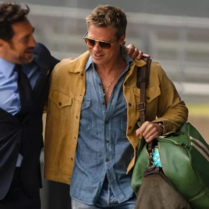 Brad Pitt Sonny Hayes F1 Brown Suede Jacket – Retro Movie Style