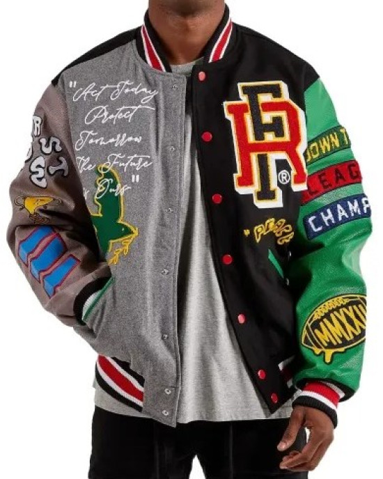 Bright Future Opening Ceremony Varsity Wool Jacket Bright Future Opening Ceremony Varsity Wool Jacket