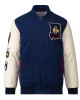 Brisbane Lions Collegiate Navy and White Varsity Jacket