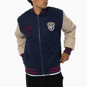 Brisbane Lions Lock Up Varsity Cotton Jacket