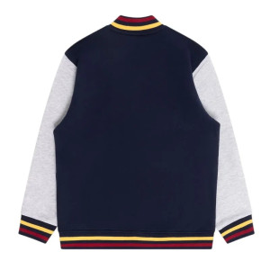 Brisbane Lions Navy and Gray Varsity Fleece Jacket