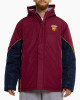 Brisbane Lions Stadium Maroon and Navy Full-Zip Hooded Jacket