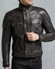 Brooklands Biker Diamond Quilted Leather Jacket