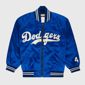 Brooklyn Dodgers Classic Royal Varsity Satin Jacket 